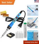 Electric Soldering Iron Kit For Jewelry - 80W Blue. Fixed Price $19.99.