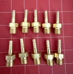 Lot Of (10) Western Ent. Mpn 40-B Cga 022 Body 1/4" Barb Adaptor. Fixed Price $25.00.