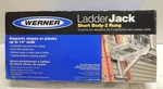 (1) Werner Short Body 2-RUNG Ladder Jack Up To 14" Plank AC10-14-02S Sealed Box. Fixed Price $78.00.