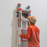 Little Giant Ladders Megalite M18 Telescoping Multi-position Ladder, Rack. Fixed Price $252.37.