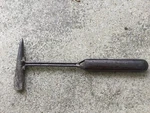 Unique Vintage Handmade Chipping Welding Hammer Tool Pick Iron Wood Handle. Fixed Price $8.35.
