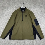 Alaskan Hardgear Gravel Tec Fleece Men's 2XL Xxl Green Heavy Quarter Zip Jacket. Fixed Price $34.99.