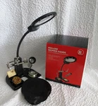 Radio Shack Helping Hands With Magnifier Glass Hobby Soldering Station Craft. Fixed Price $23.50.