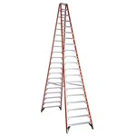 Werner T7420 Ft. Fiberglass Twin Stepladder, 300 Lbs, Used, 23.9 Reach. Fixed Price $799.00.