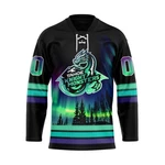 Tahoe Knight Monsters Special Design With Northern Lights Lace Hockey Shirt. Fixed Price $34.99.