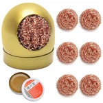 Soldering Iron Tip Cleaner Kit, Ahier Cleaning Brass With Gold. Fixed Price $15.99.