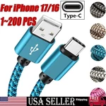 Braided Usb To Type-c Fast Charging Data Sync Charger Cable Cord 3/6/10FT Lot. Fixed Price $170.38.