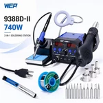 Wep 2IN1 Soldering Station Hot Air Gun Heat Rework Smd Welding Tool Iron Kit. Fixed Price $75.19.