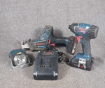Bosch 18V Tool Combo Kit - Drill&drive Saw And Light W/ Batteries Charger. Fixed Price $116.96.