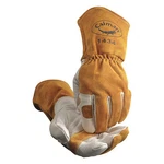 Caiman 1434 Welding Gloves, Gauntlet Cuff, Reinforced Thumb, Premium Cowhide, L,. Fixed Price $42.64.