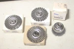 Lot Of Weiler M10X1.25 Arbor Wire Wheels 13114 13125 13240 Inch & Cup. Fixed Price $45.00.