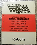 Wsm Kubota Workshop Manual Diesel Generator GV-3200-50B GV-3240-60-B. Fixed Price $39.95.