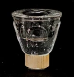 Candle Riser Glass For Holders Catch Wax 1.5"DX2"H SET/12. Fixed Price $14.88.