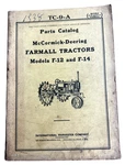 Vintage Mccormick Deering TC-9-A Farmall F-12 F-14 Tractor Parts Catalog. Fixed Price $29.95.