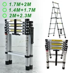4+5 5+6 6+7 Step Aluminum Telescopic Extension Extendable Folding Ladders. Fixed Price $100.43.