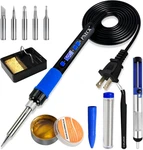 Soldering Iron Kit, 80W Pen With Adjustable Temperature, Lcd Disp. Fixed Price $14.70.