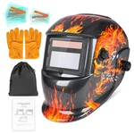 Nduun Welding True Color Helmet Auto Darkening Hood With Adjustable Shade Red. Fixed Price $56.99.