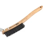 Forney 13-11/16 In. Curved Wood Handle Wire Brush With Carbon Steel Bristles. Fixed Price $13.98.