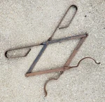 Antique Wrought Iron Blacksmith Crucible Tongs Smelting Pot Forged Foundry Tool. Fixed Price $67.95.