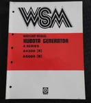 Genuine Kubota A4300 & A5000 Generator Service Repair Workshop Manual Clean. Fixed Price $23.06.