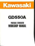 Kawasaki GD550A Portable Generator Workshop Manual Guide Book. Fixed Price $24.99.