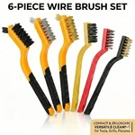 6 Pack Wire Set Stainless Steel Brass Nylon Small Brushes Rust Cleaning. Fixed Price $8.12.