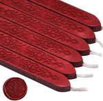 Telosma 6PCS Blood Red Sealing Wax Sticks With Wick, Suitable For Envelope, Invi. Fixed Price $14.94.