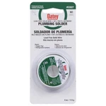 Oatey 53027 Plumbing Wire Solder, 1/4 Lb Carded, Solid, Silver, 450 To 464 Deg F. Fixed Price $34.37.