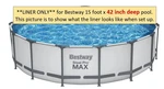 Bestway Liner New 15 Ft Diameter X 42 Deep Light Gray. Fixed Price $199.00.