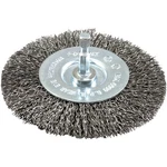 Forney 4 In. Hex Crimped, Coarse Drill-mounted Wire Wheel 72739. Fixed Price $13.56.