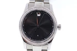 Ladies Movado 0606498 Sportivo Stainless Steel Diamond Bezel Black Dial Watch. Fixed Price $247.50.