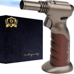 Dual Flame Butane Torch - Refillable Handheld Blow For Steel Brown. Fixed Price $52.05.