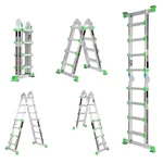 Multi Position Reach 14 Ft. Aluminum Adjustable Telescopic Ladder Antislip Fra. Fixed Price $396.60.