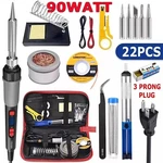 90W Electric Soldering Iron Tip Cleaner Welding Gun Tool Kit Wire Wick. Fixed Price $23.99.