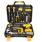 154PCS Kit Household Hand Set With 8V Cordless Drill Portable Toolbox. Fixed Price $59.99.