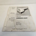 1982 Sears Cordless Light Instructions & Operation Manual Model No. 900.175300. Fixed Price $11.00.