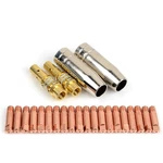 24PCS Mig Welding Welder Torch Nozzles Consumables Gold Tip Holder Con.... Fixed Price $27.81.