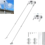 Silver Plated 8" Roof Bracket For Chimney Stove Pipe Support Brace. Fixed Price $97.97.