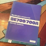 Suzuki SE700 / 700A Series Service Manual Generator Maintenance Repair Oem. Fixed Price $10.00.