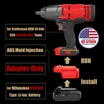 Adapter For Milwaukee M18 Battery Power Craftsman V-20 Red New 20V Tool. Fixed Price $14.92.