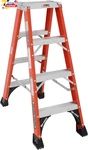 4-FOOT Fiberglass Twin Front Step Ladder 375-POUND Load Capacity Type Iaa FM1404. Fixed Price $324.90.