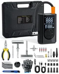 Tire Repair Kit With Portable Compressor, Plug 58PCS Cordle.... Fixed Price $72.27.