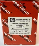(100) 1/4-20 Self Drilling Concrete Anchor Itw Red Head S-14 Female Hardened. Fixed Price $49.99.