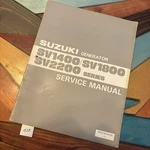 Suzuki SV1400 SV1800 SV2200 Generator Service Repair Manual 99500-88A00-03E. Fixed Price $9.95.