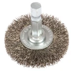 Forney 1-1/2 In. Crimped Wire Wheel Brush Metal 1/4 Hex Shank 6000 Rpm Pc. Fixed Price $11.99.