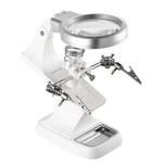Led Light Helping Hands Magnifying Glass 3X/4.5X W/ 360 Adjust Third Vise. Fixed Price $25.30.