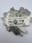 Anchor Brand Fillet Gauge #NFG-7 Welding Inspection Tool Made Usa. Fixed Price $14.99.