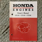 Honda GX120 GX160 GX200 Engine Owners Manual. Fixed Price $7.99.