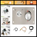 Gas Fire Pit Burner Kit With Spark Ignition, Flame Control Valve & Stainless Ste. Fixed Price $73.99.