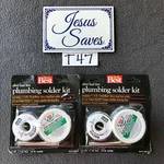 2 Do Silver Lead-free 1/4 Lb. Solder Kit & Flux 301447 Two T47. Fixed Price $26.00.